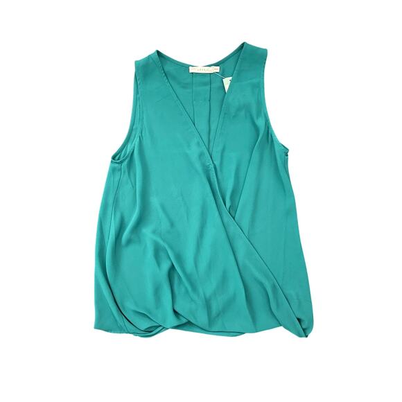 Lush Casady-Surplice Blouse envelope wrap style green size M Stitch Fix NWT - Picture 1 of 4